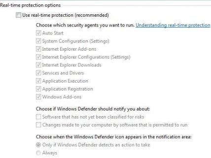 Vista Disable Windows Defender
