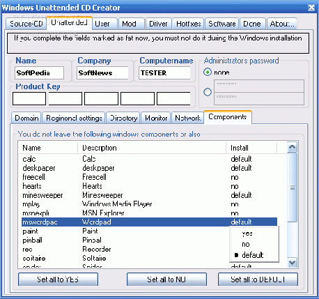 Windows-Unattended-CD-Creator
