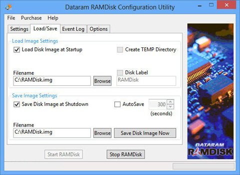 Dataram-RAMDisk-Configuration-Utility