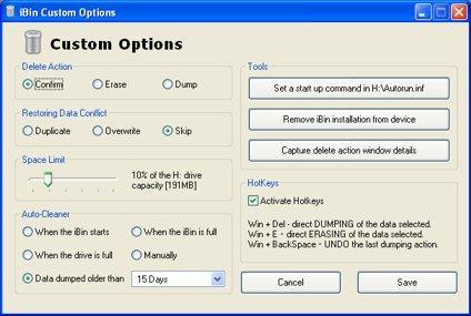 iBin-custom-options