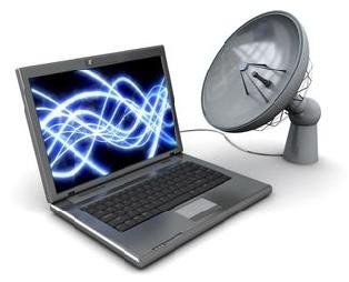 satellite-Internet-on-a-laptop