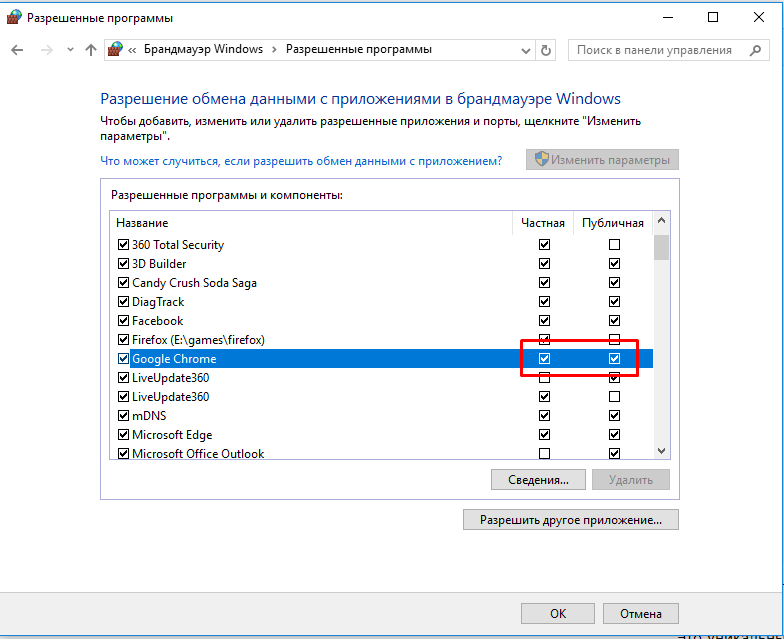 Не открывается google что делать. Разрешение обмена данными с приложениями в брандмауэре Windows 10. Не открывается браузер на компьютере что делать.