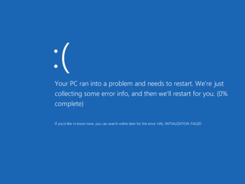 Ошибка в Windows 10