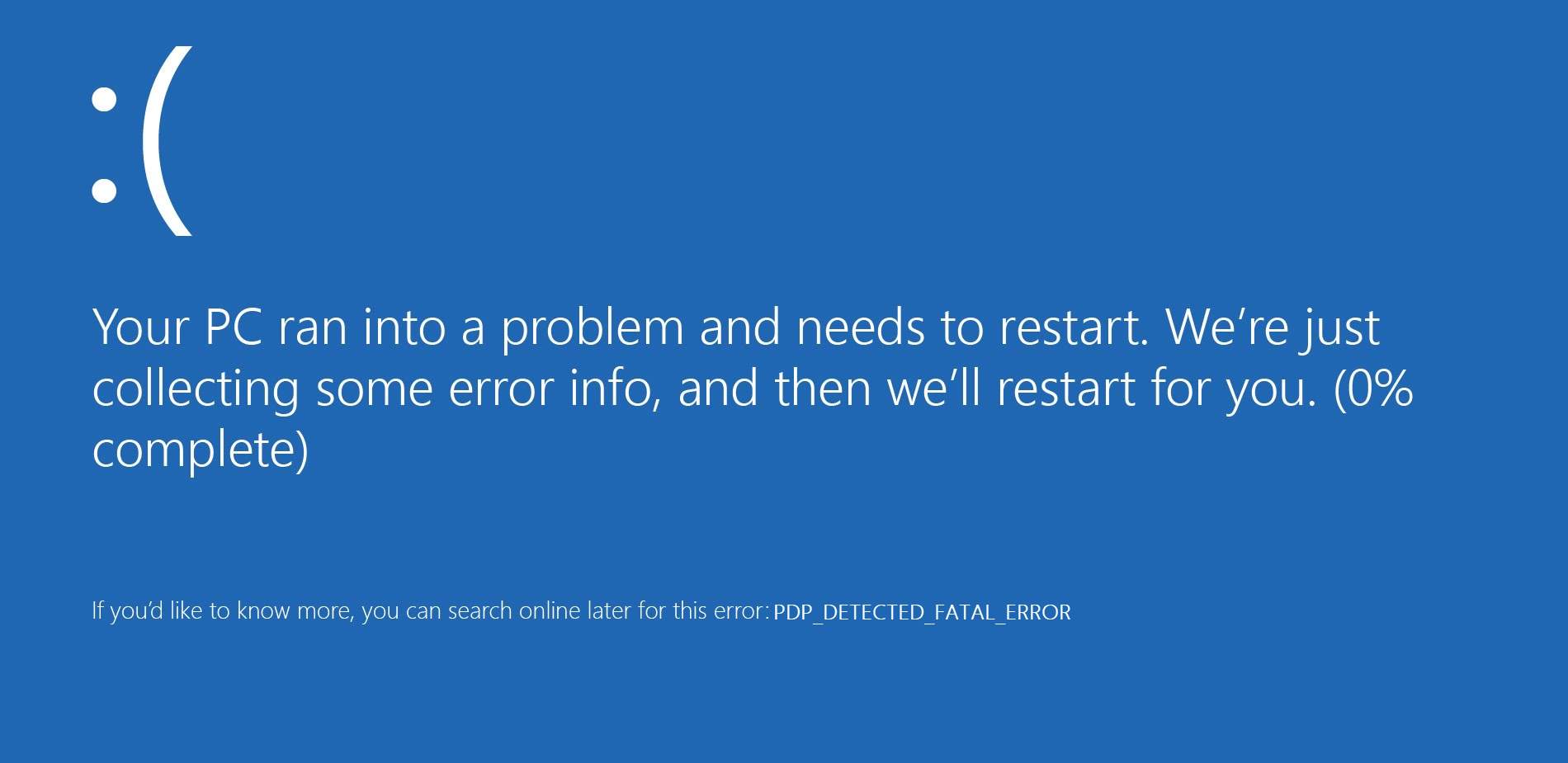 Windows 10 error