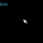 Чёрный экран Windows с курсором