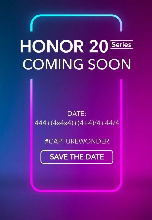 Компания зашифровала дату выхода Honor 20i